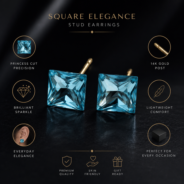 Modra AT Combo Square Studs