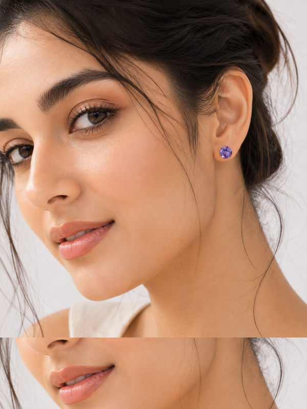 Modra AT Combo Light Stud Earrings