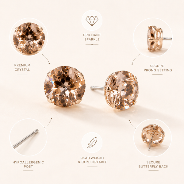 Modra AT Combo Light Stud Earrings