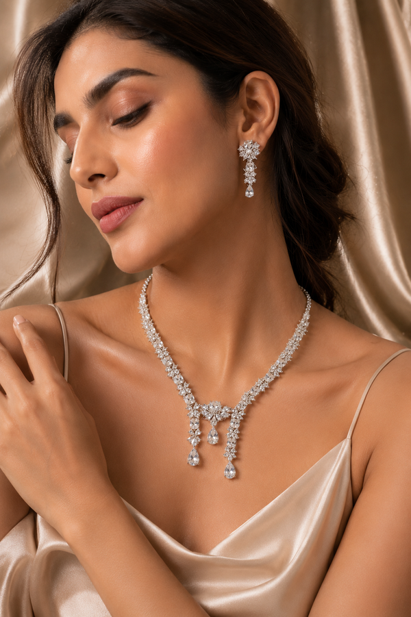 Modra Celestial Drop Necklace set