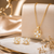AT Flower Necklace and Earring
