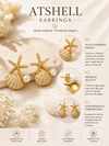 Modra ATShell Earings