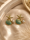 Modra ATShell Earings