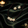 Flower Mangalsutra and Earring