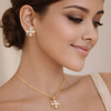 AT Flower Necklace and Earring
