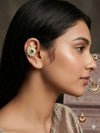 AD Stone Ear Cuff with Pearl Accents
