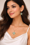 Sea Bloom Starfish Pendant Set