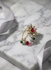 Grey Pearls with Pink Stone Padmavati Nath