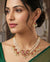 Ruby Pearl Crescent Choker Set