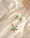 Sea Bloom Starfish Pendant Set