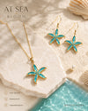Sea Bloom Starfish Pendant Set