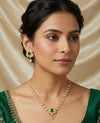Lotus Kundan Pearl Choker Set