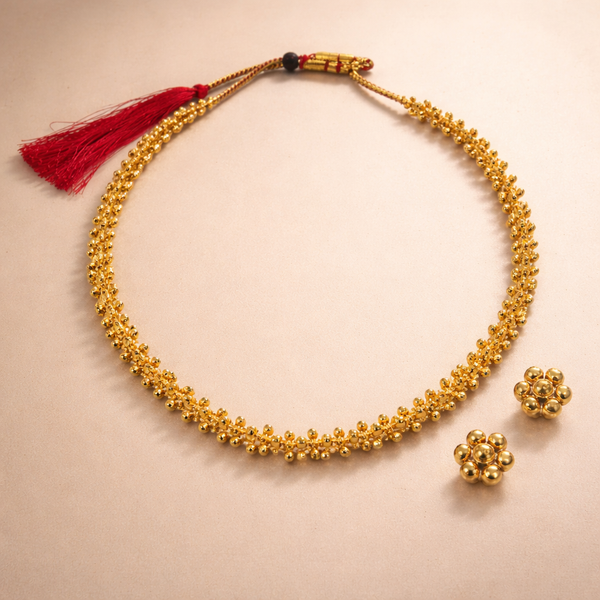 Asthapailu Necklace and Earrings Set