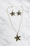 Sea Bloom Starfish Pendant Set