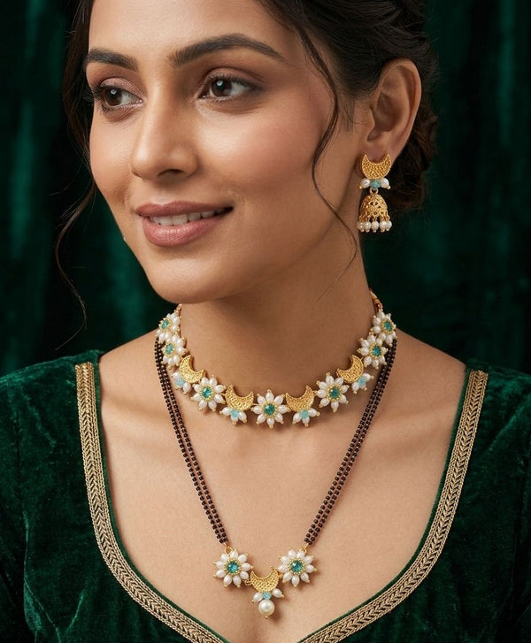 The Chandramukhi Pearl Choker Set