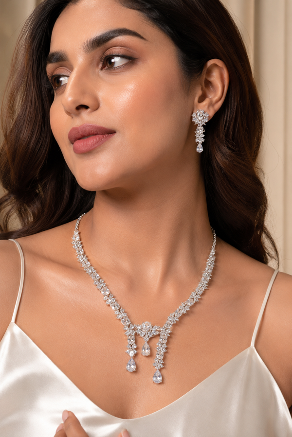 Modra Celestial Drop Necklace set