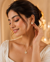 AT Flower Necklace and Earring