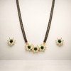 Flower Mangalsutra and Earring