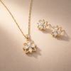 AT Flower Necklace and Earring