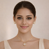 AT Flower Necklace and Earring