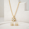 AT Flower Necklace and Earring