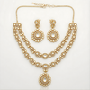 MOSSGOLD Necklace and Earrings Set