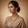 MOSSGOLD Necklace and Earrings Set