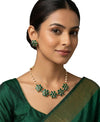 Floral Necklace Set with Pearls – Adjustable Thread Choker | Ethnic Statement Jewelry