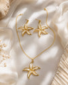 Sea Bloom Starfish Pendant Set