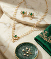 Lotus Kundan Pearl Choker Set
