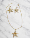Sea Bloom Starfish Pendant Set
