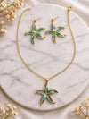 Sea Bloom Starfish Pendant Set