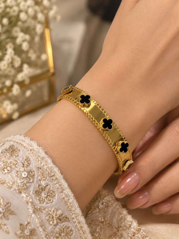 Black Clover Gold Bracelet