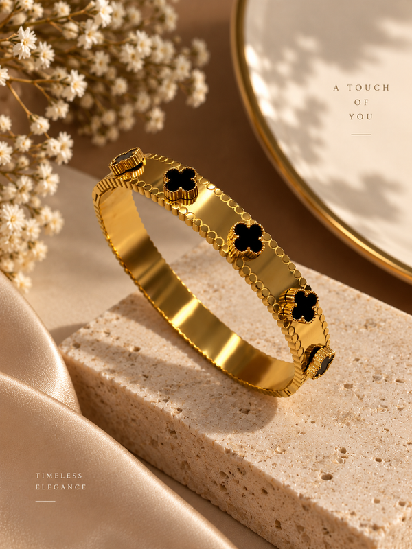 Black Clover Gold Bracelet