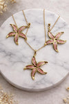 Sea Bloom Starfish Pendant Set